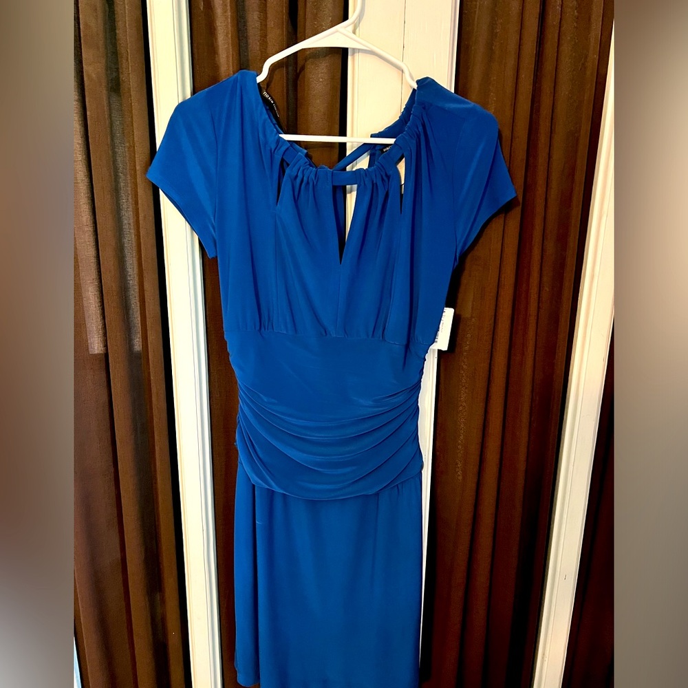 Women’s Bisou Bisou Navy Ruched middle Party Dress